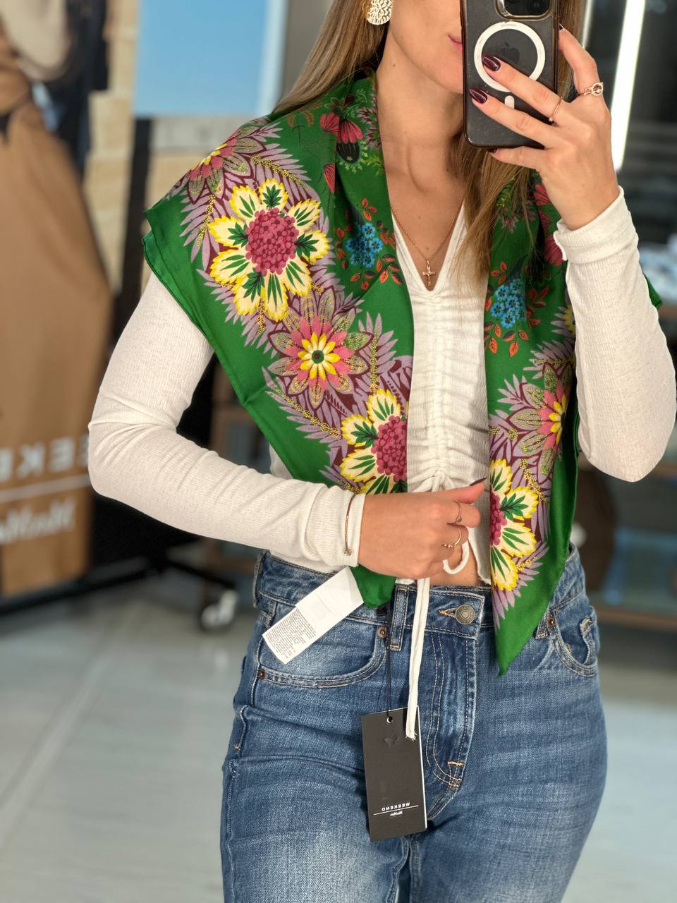 Шелковый платок Weekend Max MaxMara