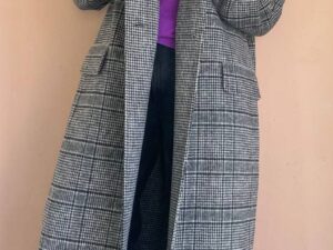 Пальто женское в клетку MaxMara