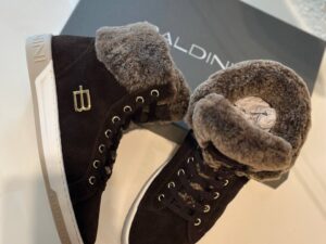 Ботинки замшевые с мехом Baldinini