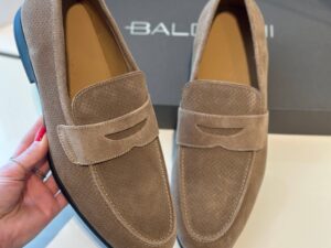 Замшевые лоферы Baldinini