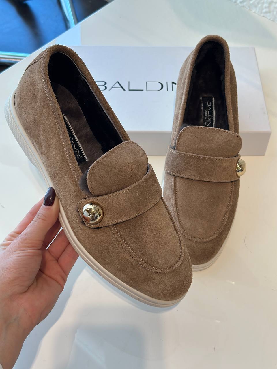 Утепленные лоферы Baldinini