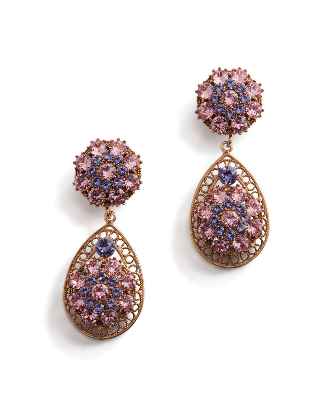 Серьги-клипсы с кристаллами Dolce Gabbana