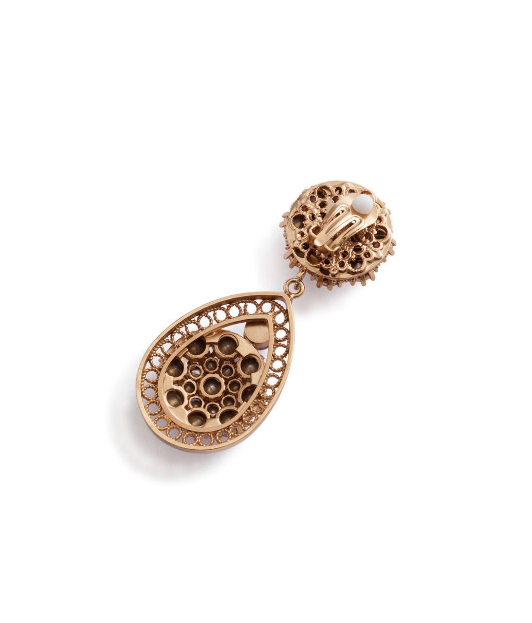Серьги-клипсы с кристаллами Dolce Gabbana
