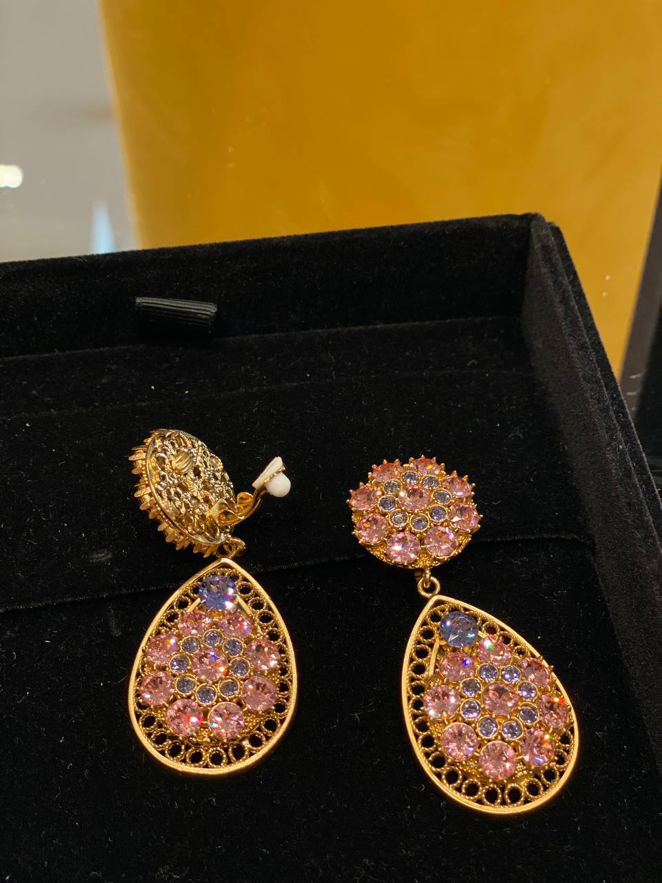 Серьги-клипсы с кристаллами Dolce Gabbana