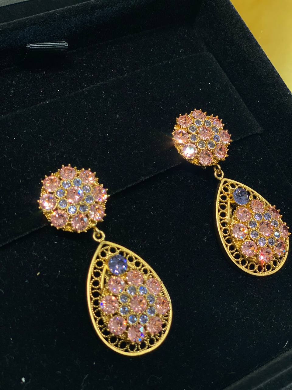 Серьги-клипсы с кристаллами Dolce Gabbana