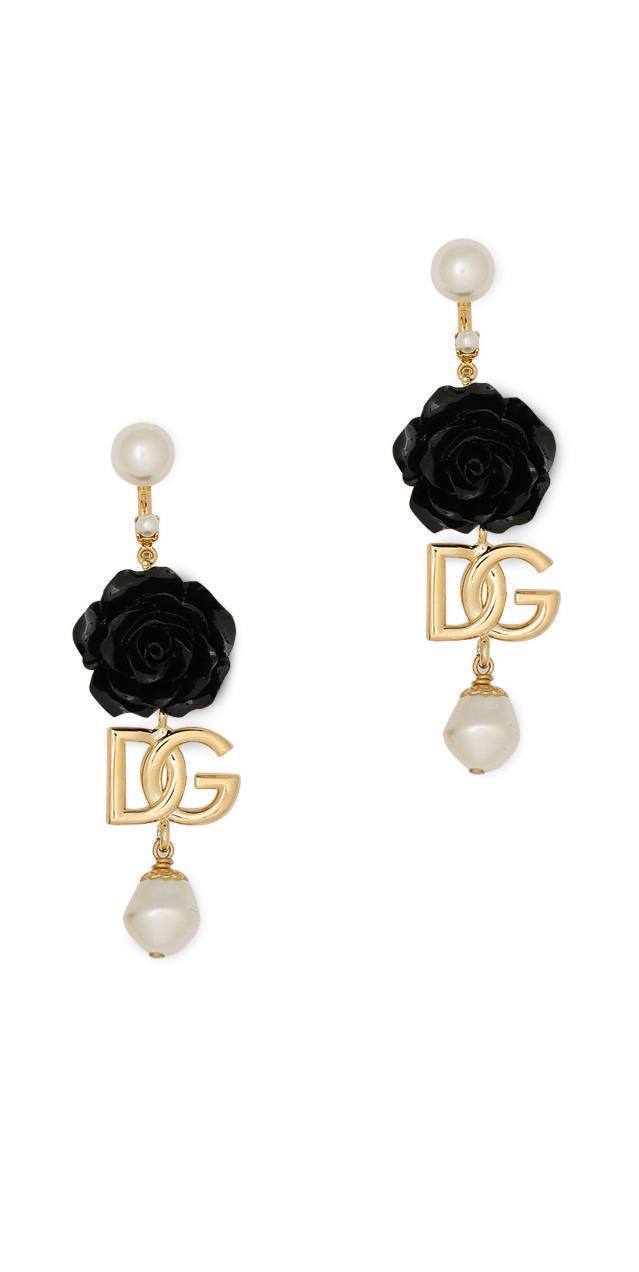 Серьги Dolce Gabbana с розами