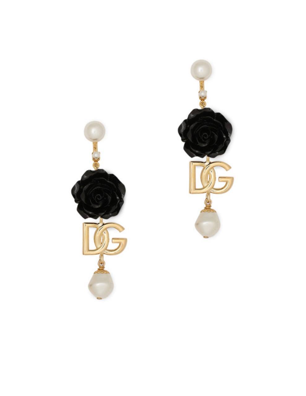 Серьги Dolce Gabbana с розами