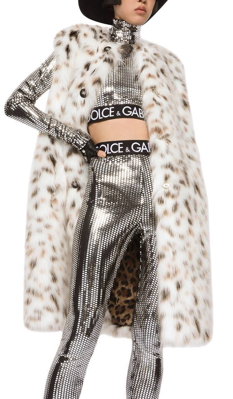 Жилет из экомеха Dolce Gabbana