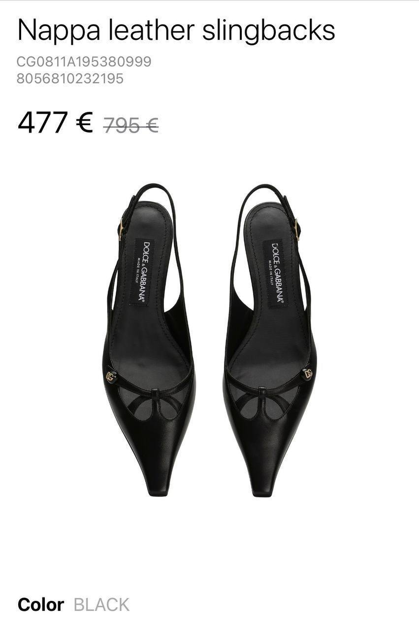 Слингбэки Dolce Gabbana Dolce &