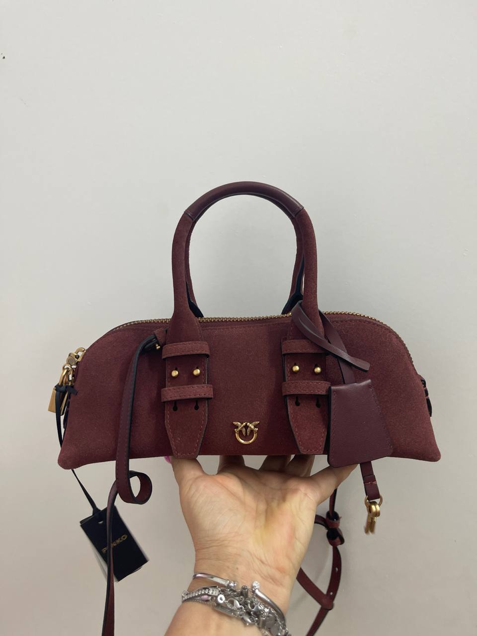 Сумка замшевая Pinko Bowling Bag