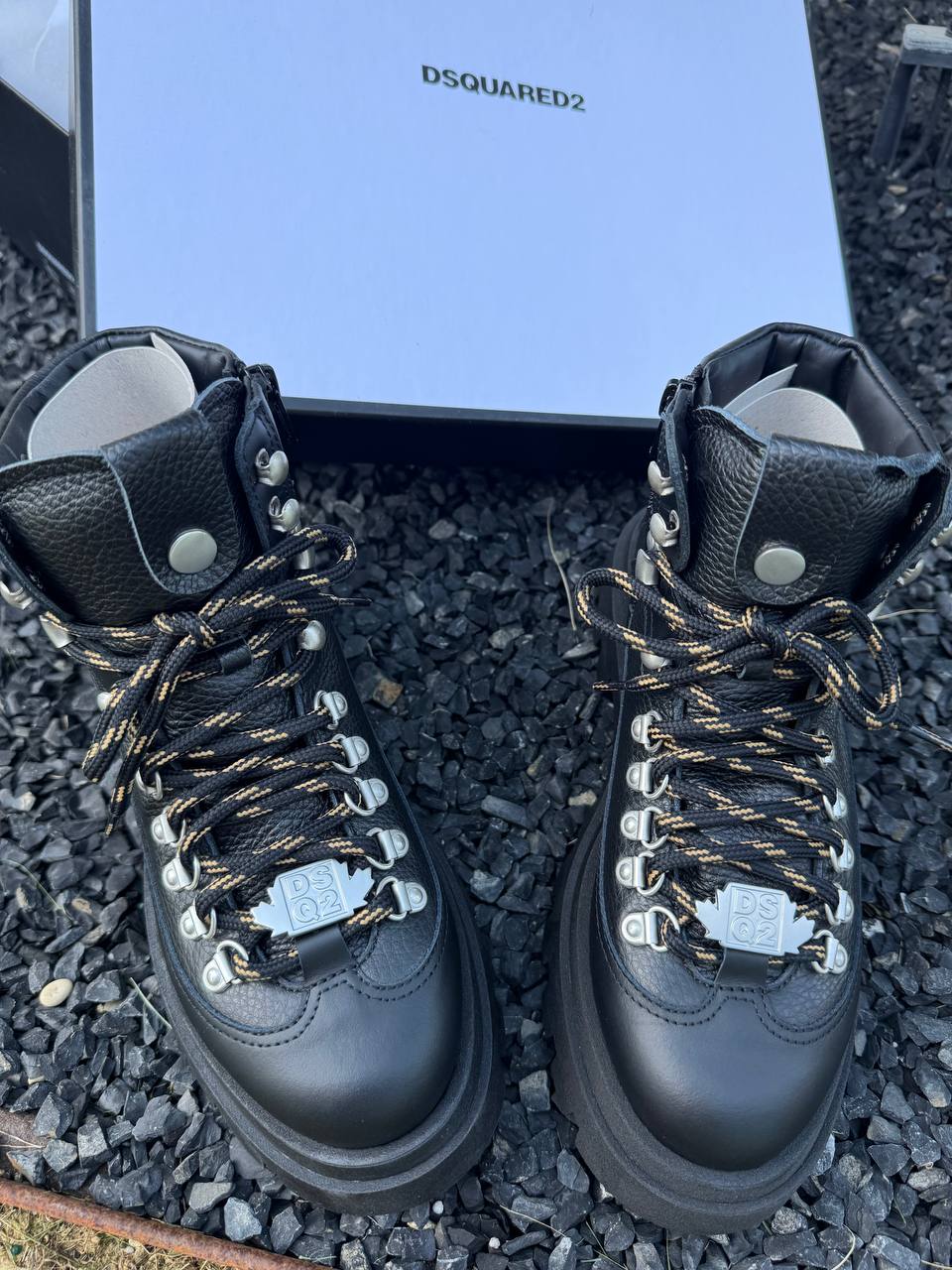 Кожаные ботинки DSQUARED2 Montelpare