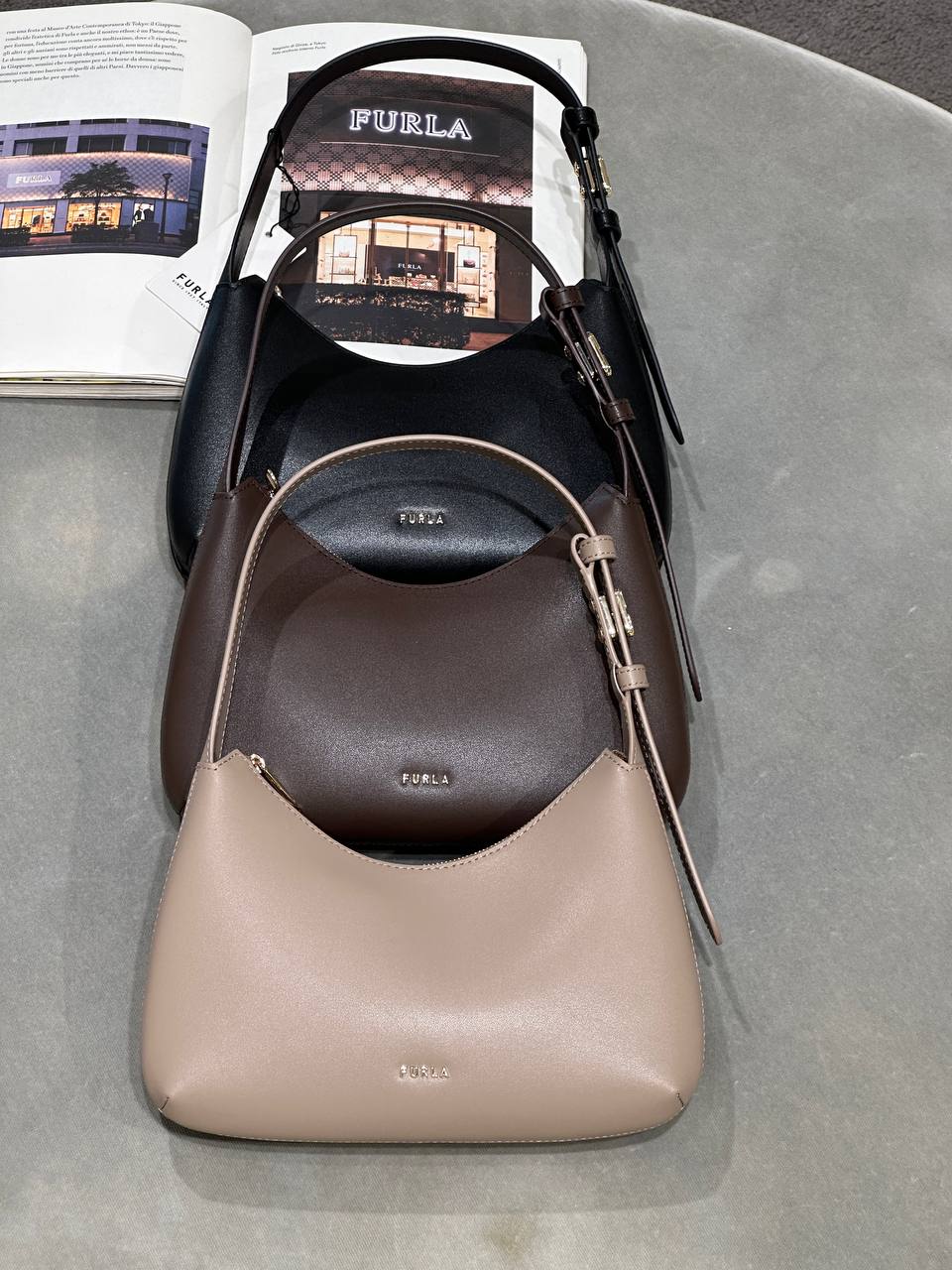 Кожаная сумка Furla