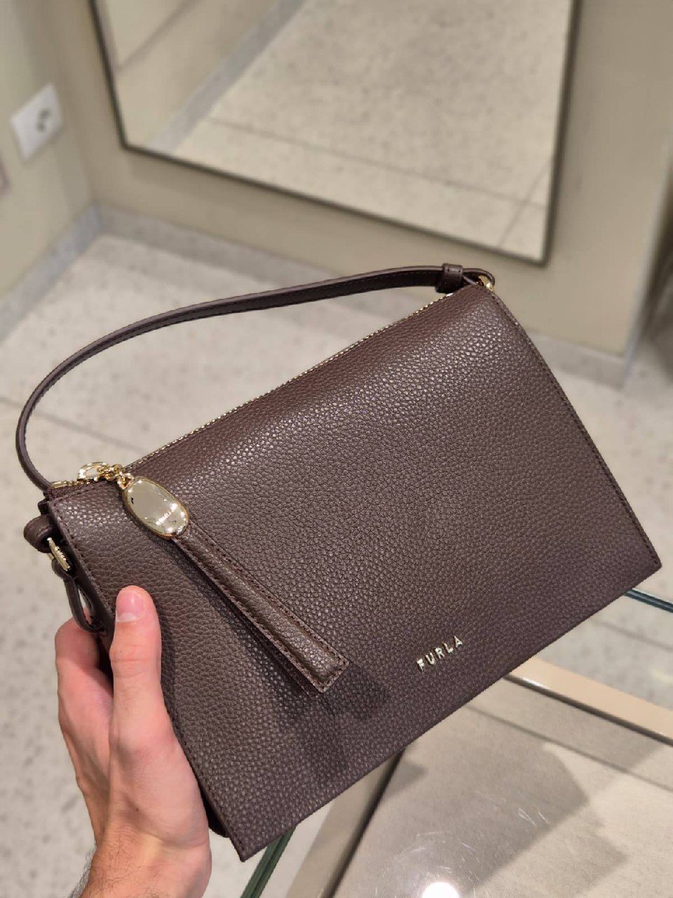 Кожаная сумка Furla Ofelia