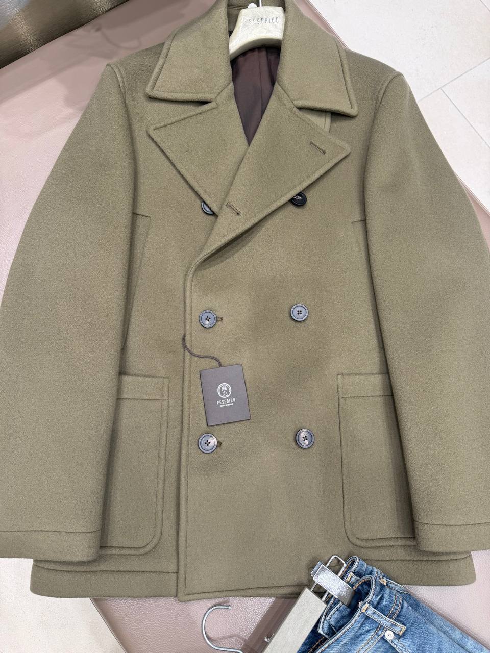 Пальто двубортное Peserico PESERICO OUTLET