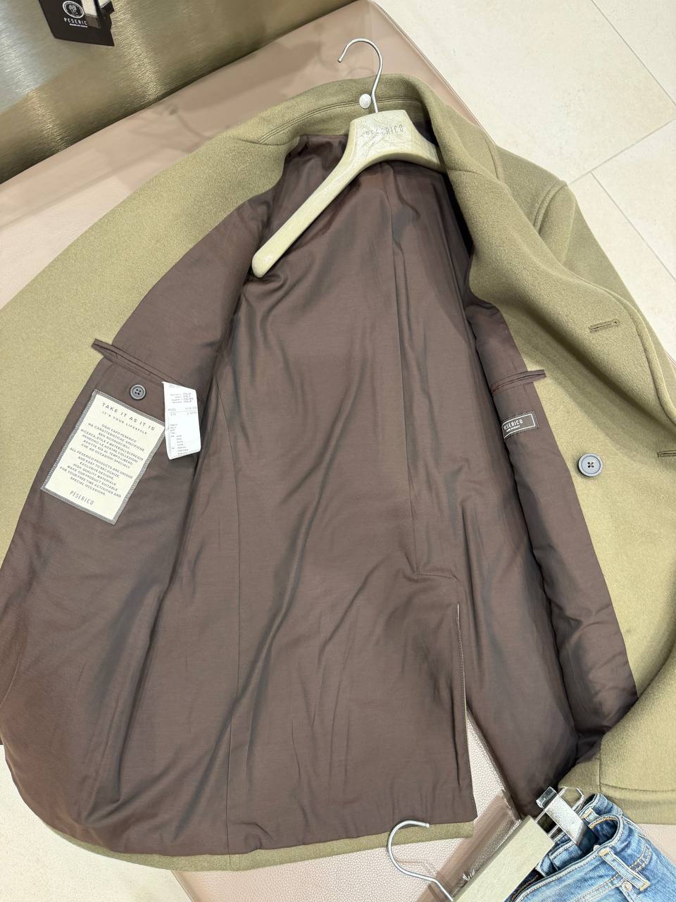 Пальто двубортное Peserico PESERICO OUTLET