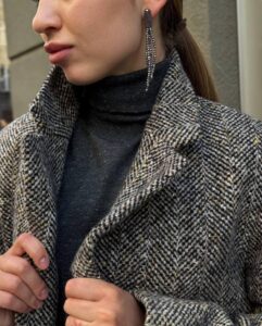 Пальто женское твидовое PESERICO OUTLET