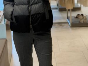 Пуховик комбинированный с капюшоном PESERICO