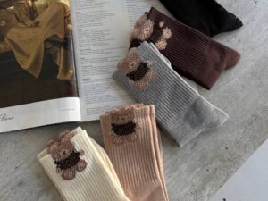 Носки женские с декором LEATHER