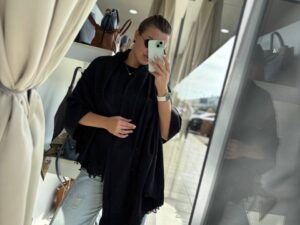 Палантин женский с кружевом LEATHER 2 — фото 1 Палантин женский с кружевом LEATHER 2