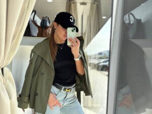 Бейсболка женская с вышивкой LEATHER