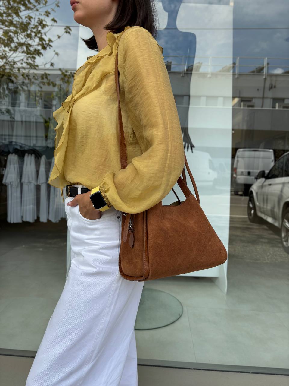 Сумка женская из замши LEATHER 2