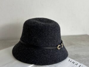 Шляпа женская с ремешком LEATHER