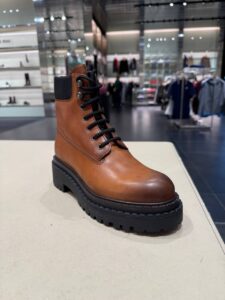 Ботинки кожаные Prada Prada Outlet