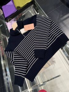 Свитер в полоску Miu Miu