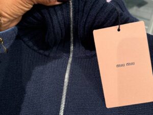 Свитер в полоску Miu Miu