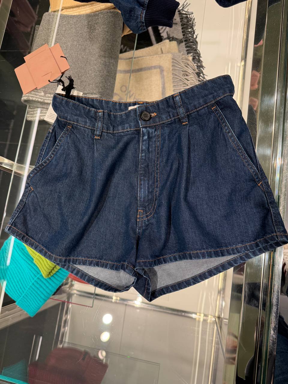 Джинсовые шорты Miu Miu Prada