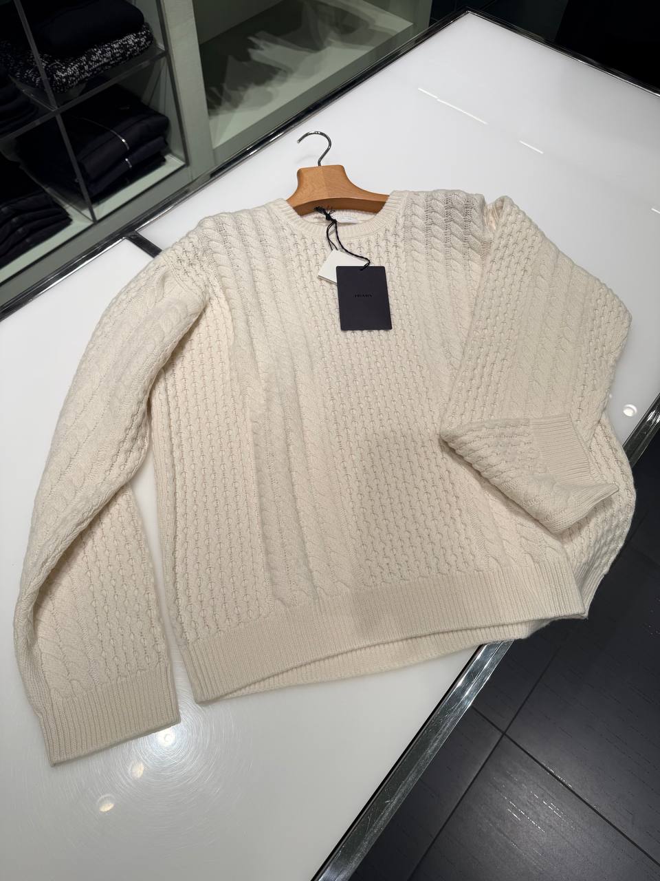 Свитер фактурный Prada Prada Outlet