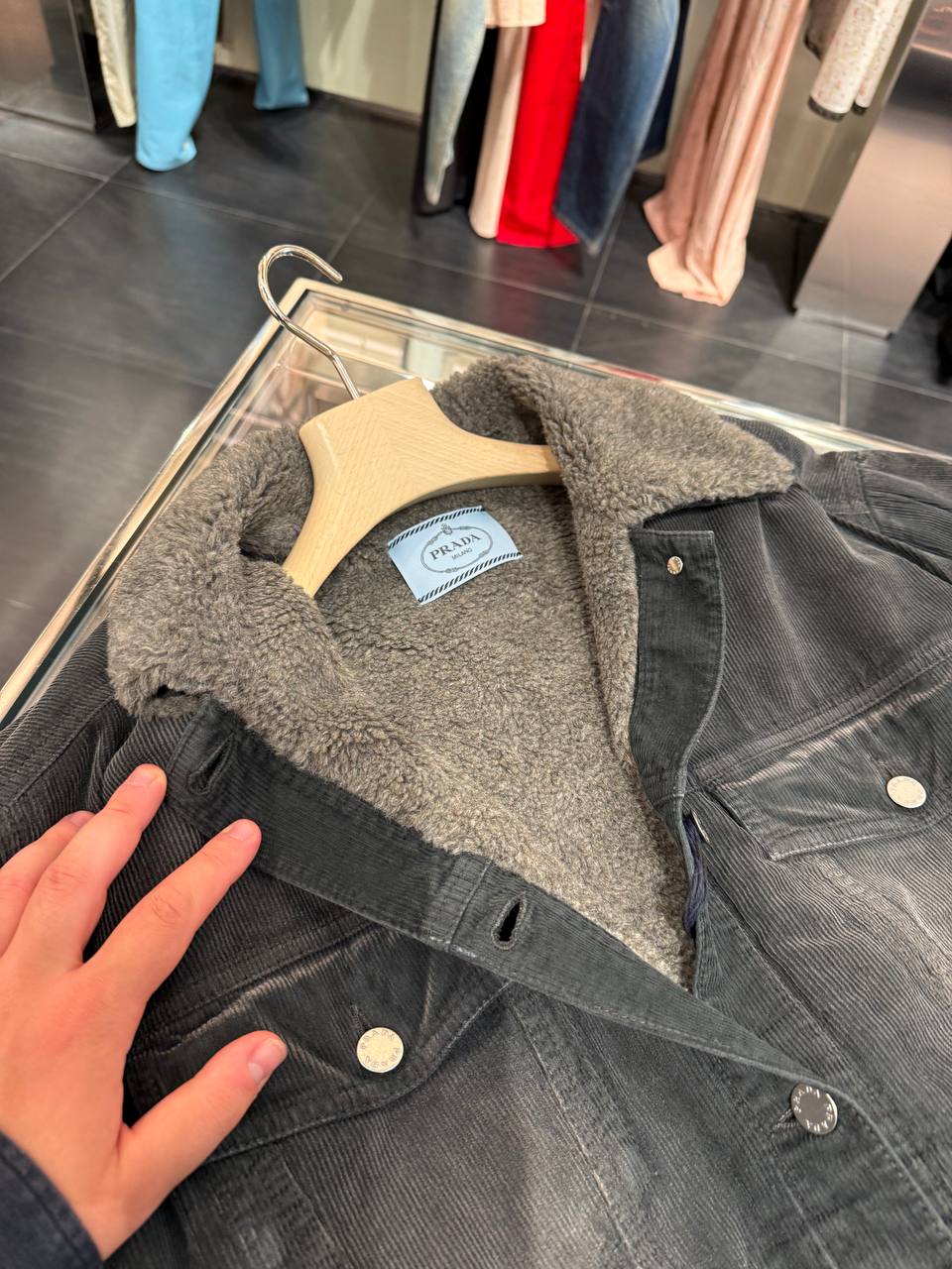 Вельветовая куртка Prada Prada Outlet