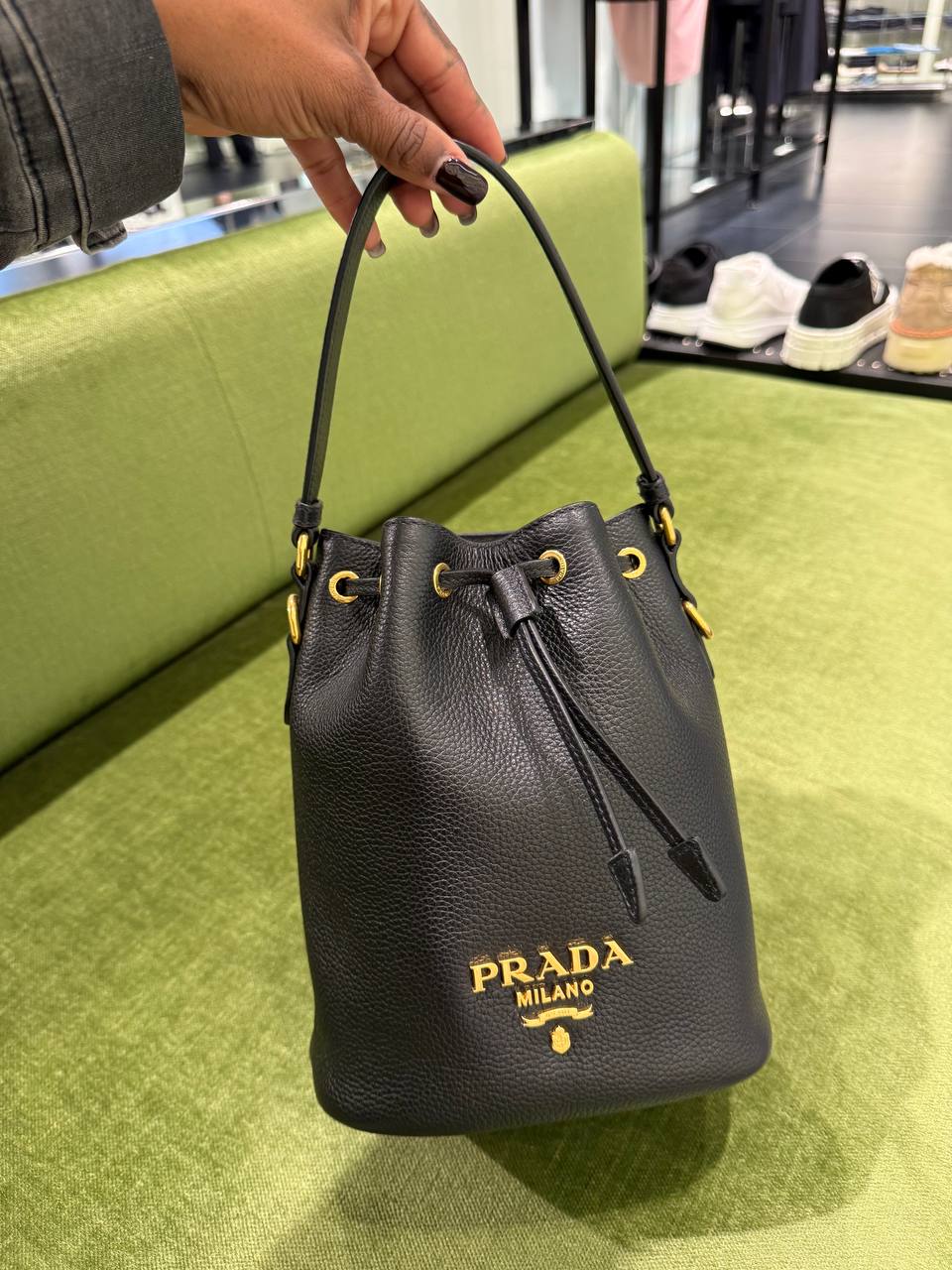 Кожаная сумка-ведро Prada PRADA OUTLET_TEMP