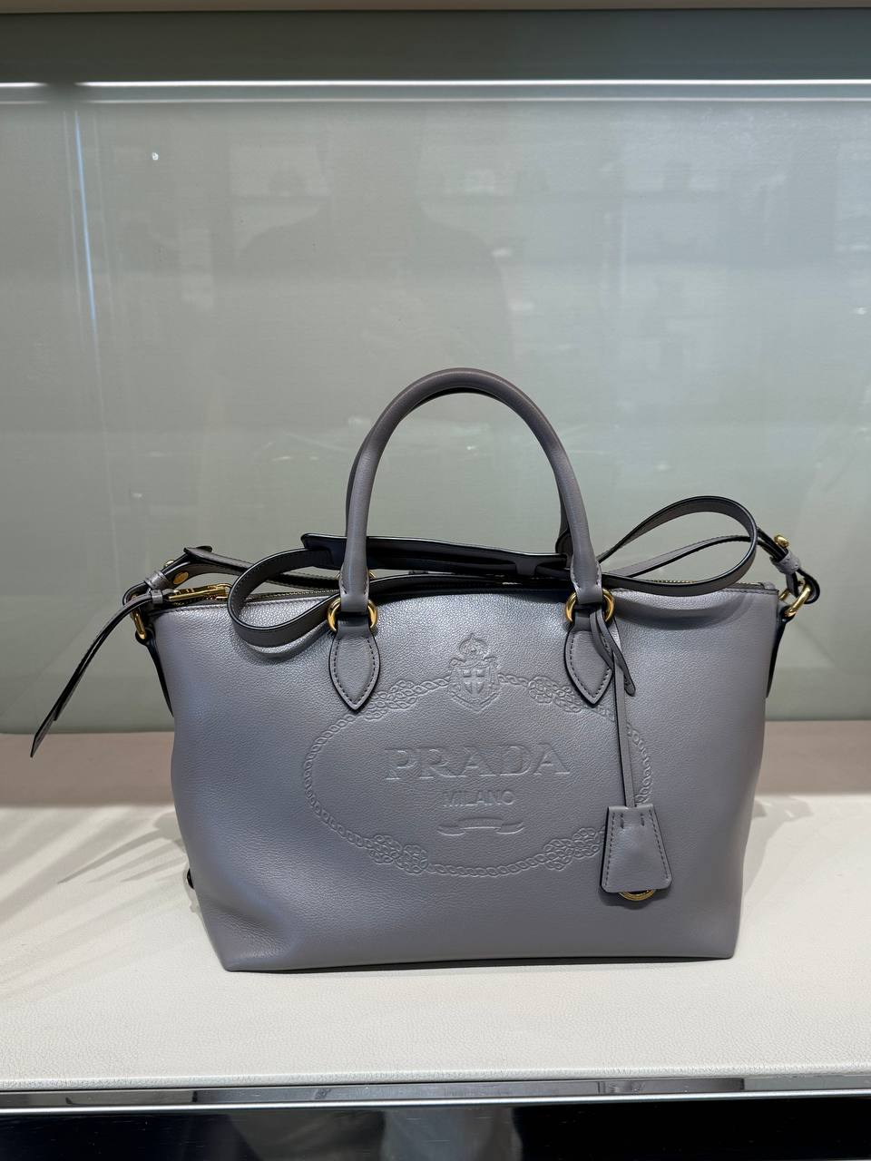 Кожаная сумка Prada PRADA OUTLET