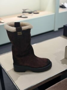 Сапоги замшевые Miu Miu PRADA