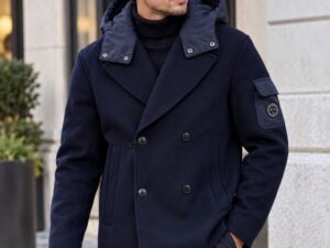 Шерстяной бушлат Armani Exchange Mix