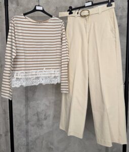 Брюки палаццо с ремнем MaxMara