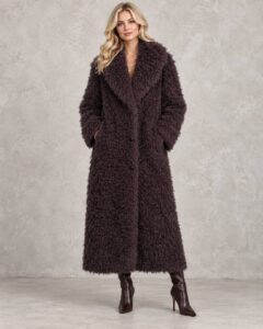 Пальто из экомеха Diego MaxMara