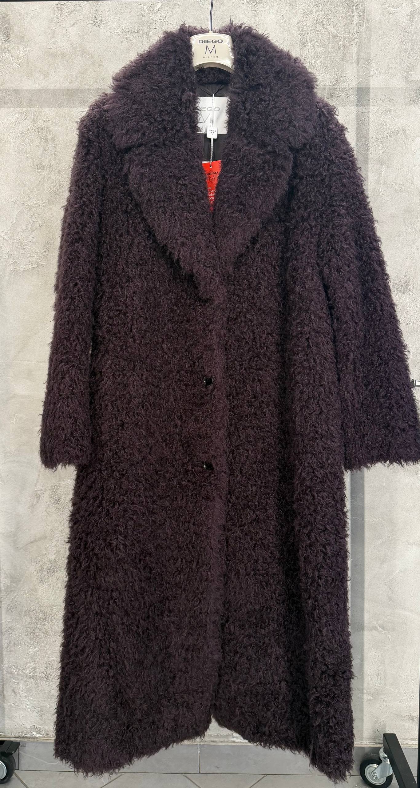 Пальто из экомеха Diego MaxMara