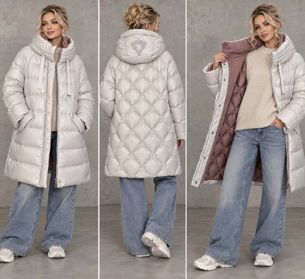 Пуховик двусторонний Diego M MaxMara