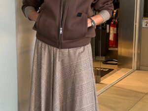Юбка миди в клетку MaxMara