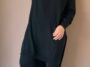 Пальто двубортное макси черное MaxMara