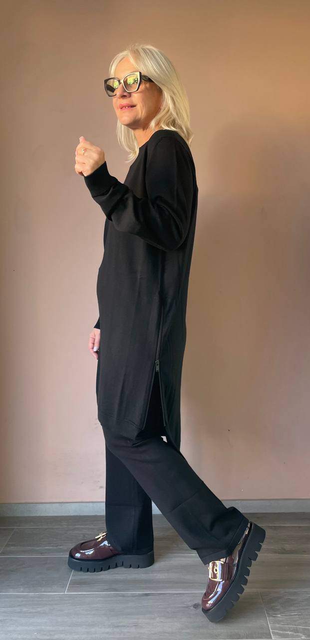 Пальто двубортное макси черное MaxMara