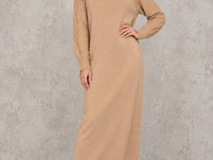 Вязаное платье-макси с воротом MaxMara