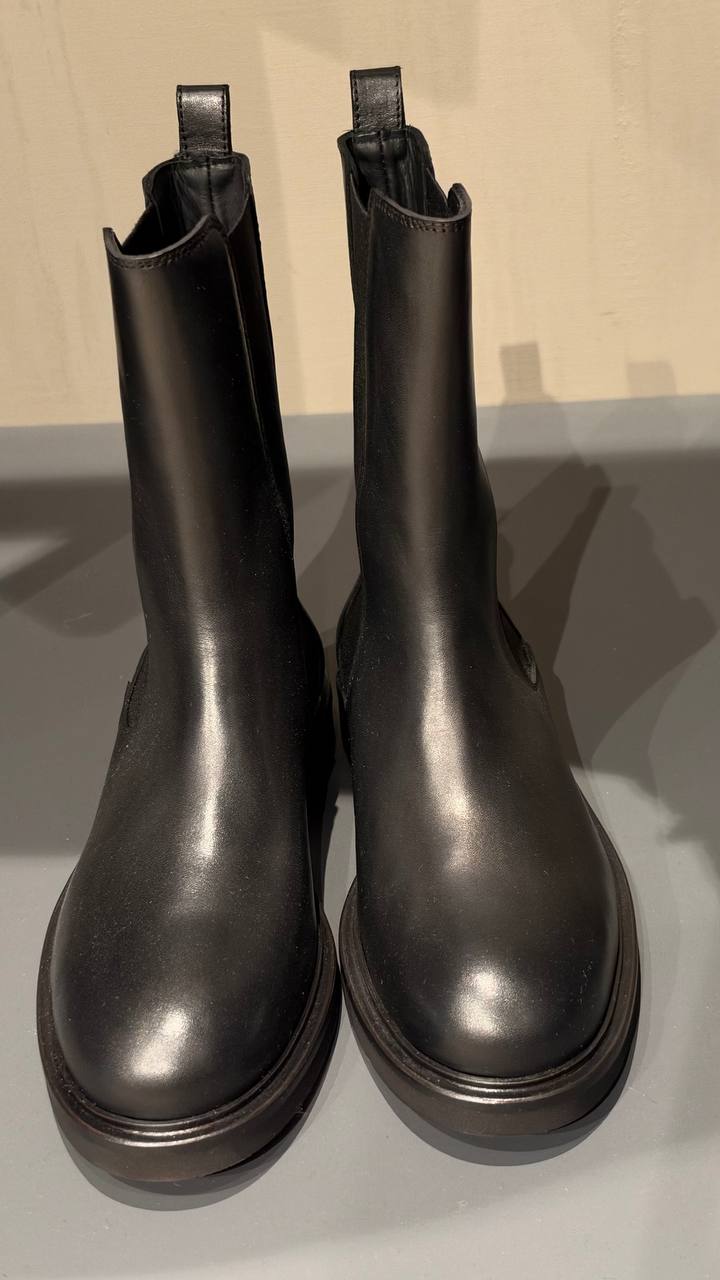 Кожаные ботинки челси MaxMara