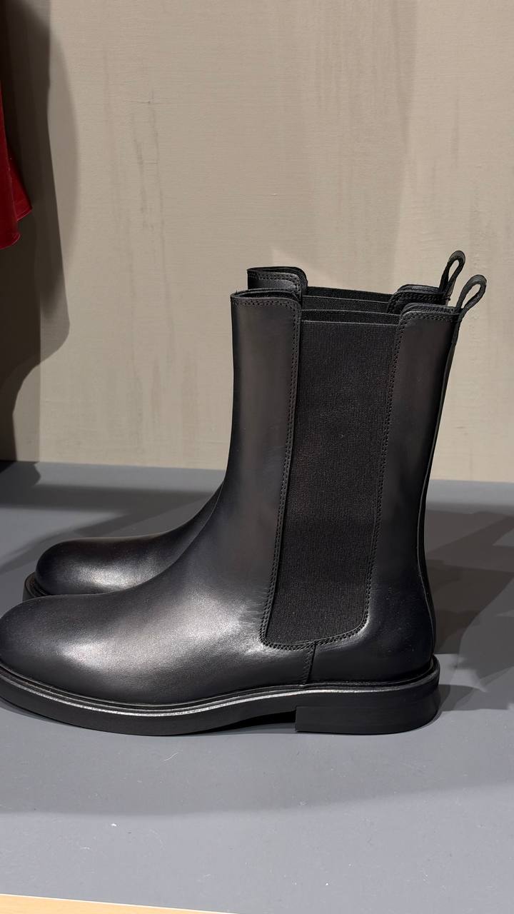 Кожаные ботинки челси MaxMara