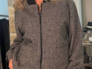 Твидовый жакет-бомбер женский MaxMara