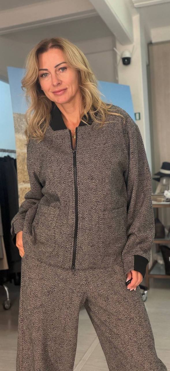 Твидовый жакет-бомбер женский MaxMara