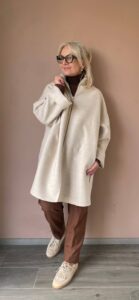 Полупальто женское на молнии MaxMara
