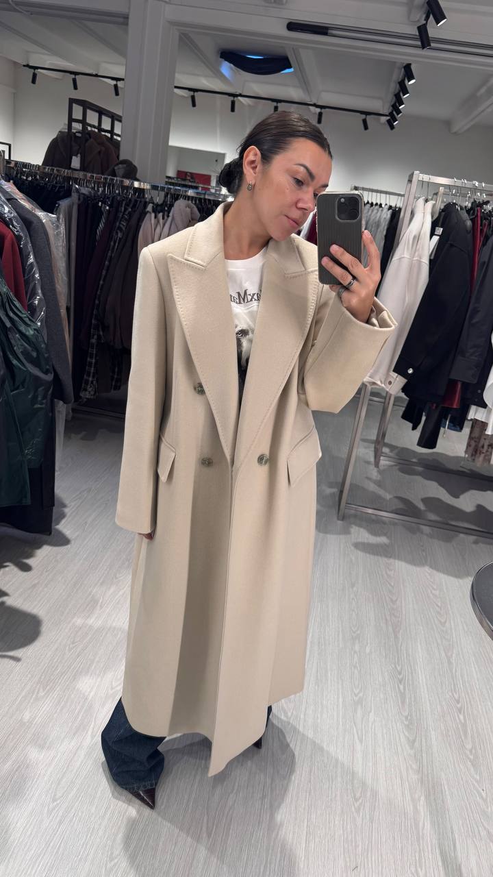 Пальто двубортное Marina Rinaldi MaxMara